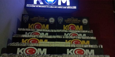 Otobüs zeminine zulalanmış 990 kaçak elektronik sigara ele geçirildi