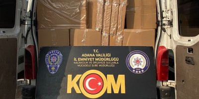 Adana'da 17 milyonluk kaçak doldurulmuş sigara ele geçirildi
