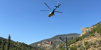 Ev yangını ormana sıçramadan söndürüldü   