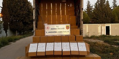 Adana’da 6 milyon 500 bin adet makaron ele geçirildi