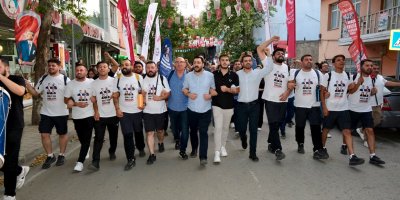 Gençlerin özgürlük ve adalet için başlattığı Özgürlük Yürüyüşü 118. kilometresinde