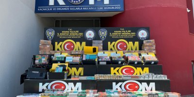 Kargoyla gelen kaynak makinelerinden kaçak sigaralar çıktı