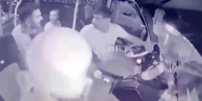 Otobüs şoförleri güzergah tartışmasında dolmuş şoförlerini böyle tehdit etti