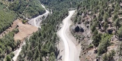 Feke'de 75 yıl sonra genişletilen yollar ormanın güzelliğini ortaya çıkardı