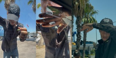 Cam silen şahıslar sürücüleri rahatsız etmeye devam ediyor