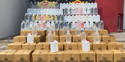 Adana'da 2 ton kaçak etil alkol ele geçirildi