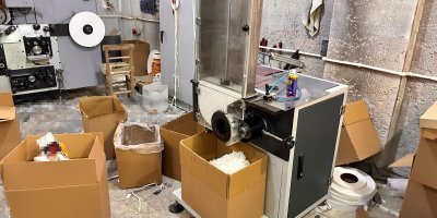 Bardak üretimi için kiralayıp, makaron üretim tesisine çevirmiş