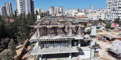 Beyazevler Kent Kütüphanesi, hızla yükseliyor