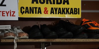 'Askıda ayakkabı ve çanta' yüzleri güldürdü