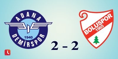 TFF 1. Lig: Adana Demirspor: 2 - Boluspor: 2