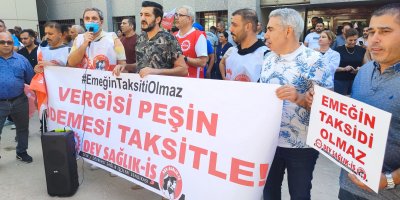Çukurova Üniversitesi Balcalı Hastanesi'nde çalışanlar eylem başlattı