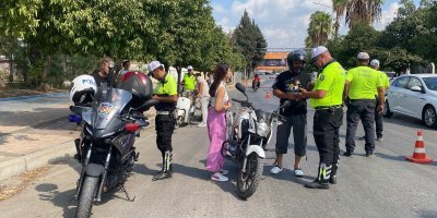 Motosiklet sürücülerine 1 buçuk saatte 456 bin TL ceza kesildi