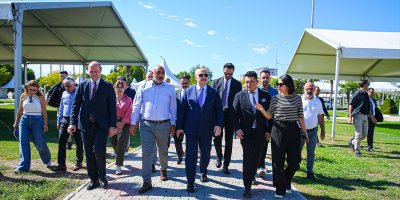 Vali Köşger'den Lezzet Festivali öncesi ziyaret!