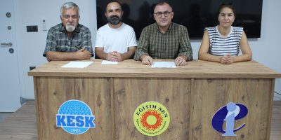 Eğitim Sen Adana Şube Başkanı Cudi İmrek: “Savaş ve soykırım politikalarına karşı Filistin’in yanındayız”