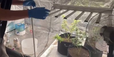 Evine kurduğu özel sistemle uyuşturucu üretirken yakalandı