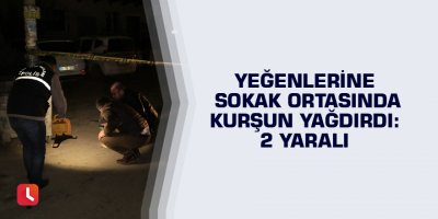Yeğenlerine sokak ortasında kurşun yağdırdı: 2 yaralı
