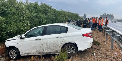 Adana'da, iki aracın çarpıştığı kazada 2 kişi yaralandı!