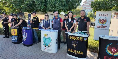 Adana Lezzet Festivali’nde, emniyet güçleri halkı bilgilendirdi
