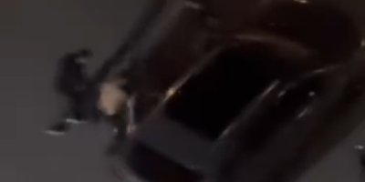 Komşuların yumruklu kavgası kamerada