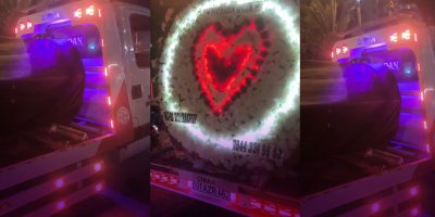 Çekiciyle trafikte "İyi ki doğdun sevgilim" sürprizi pahalıya patladı