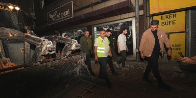 Kızılay Caddesi’nde yol çalışmaları hızla devam ediyor