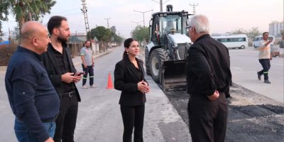 Ceyhan Belediyesi’nden yol onarım seferberliği