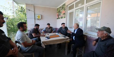 Başkan Ali Demirçalı, kırsal mahallelere çıkarma yaptı