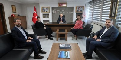 Loğoğlu, dünya şampiyonu Nafia Kuş Aydın’ı makamında tebrik etti