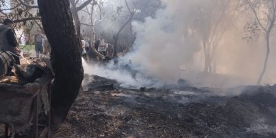 Sarıçam’da orman yangını ekipler tarafından kısa sürede söndürüldü