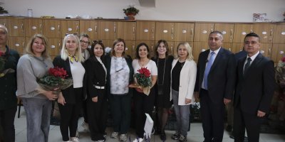 Güngör Geçer, Nuray Karalar'ın görev yaptığı okulda Öğretmenler Günü'nü kutladı...