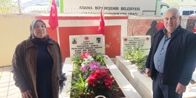 Şehit Bünyamin Çabuk kabri başında dualarla anıldı