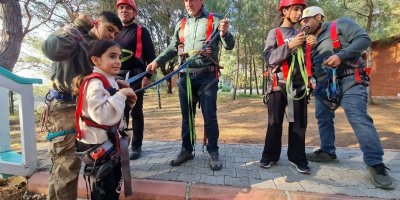 Adana Orman Bölge Müdürlüğü personeli Aslantaş’ta doğa kampında buluştu