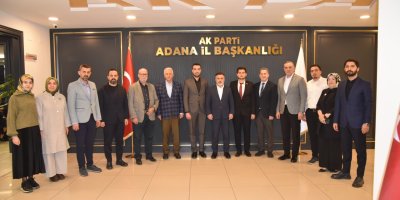 Birlik Vakfı Adana heyeti, AK Parti İl Başkanlığı'na nezaket ziyaretinde bulundu