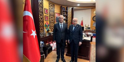 MHP Adana İl Başkanı Yusuf Kanlı, Devlet Bahçeli’yi ziyaret etti