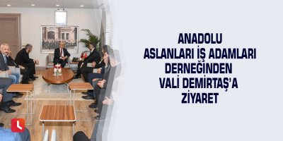 Anadolu Aslanları İş Adamları Derneğinden Vali Demirtaş’a Ziyaret