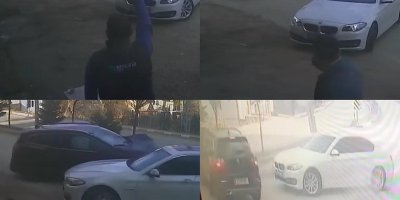 Hızla gelen araç, yola çıkan otomobile çarptı