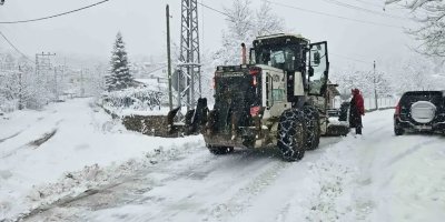 Feke’de kar kalınlığı yarım metreyi buldu