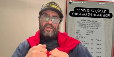 4 bin TL’lik adisyon tartışmasında Bedri Usta özür diledi