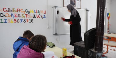 Adana'da 1600 rakımda eksi 20 derecede zorlu eğitim