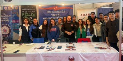Adana Emniyeti’nden Çukurova Kitap Fuarı’nda bilinçlendirme çalışması