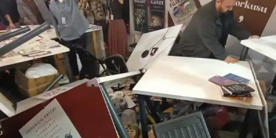 Adana Kitap Fuarı’nda Veryansın TV ve Pankuş Yayınları standına saldırı