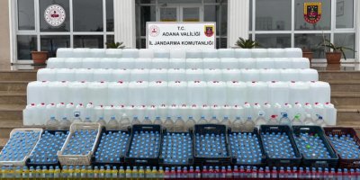 Adana'da 2 bin 495 litre sahte alkol ele geçirildi