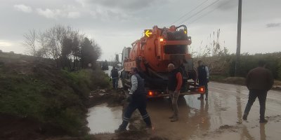 Yumurtalık'ta şiddetli yağışlara karşı hızlı müdahale...