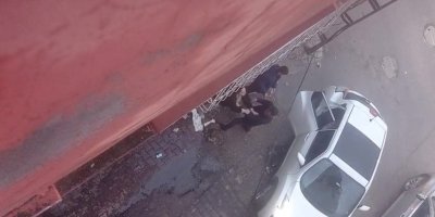 Eski eşini sokak ortasında darbeden şahıs gözaltına alındı