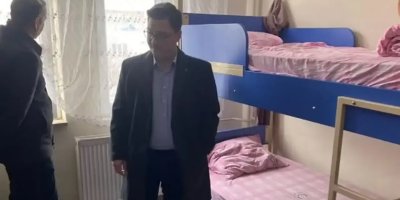 Kaymakam Muhammed Tuğrul Bedirhan, Tufanbeyli’de öğrenci yurtlarını denetledi