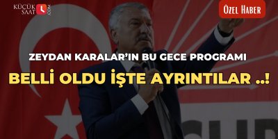 Zeydan Karalar’ın bu gece programı belli oldu İşte ayrıntılar ..!