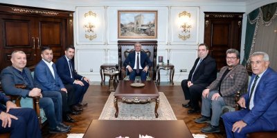 Vali Mustafa Yavuz, ASKF heyetini ağırladı