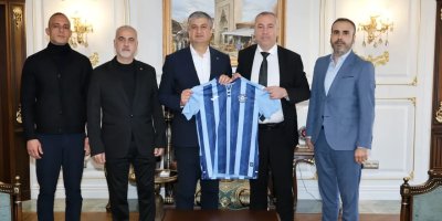 Adana Demirspor yönetiminden Vali Mustafa Yavuz’a ziyaret
