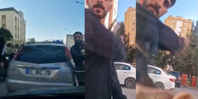 Adana'da trafikte yol verme kavgasında aracın önünü kesip saldırdılar
