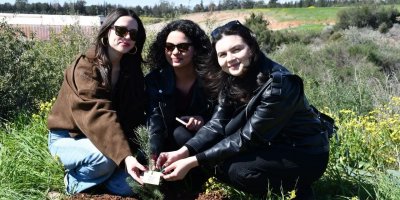 Adana’da üniversiteli gençler 50 çam fidanını toprakla buluşturdu